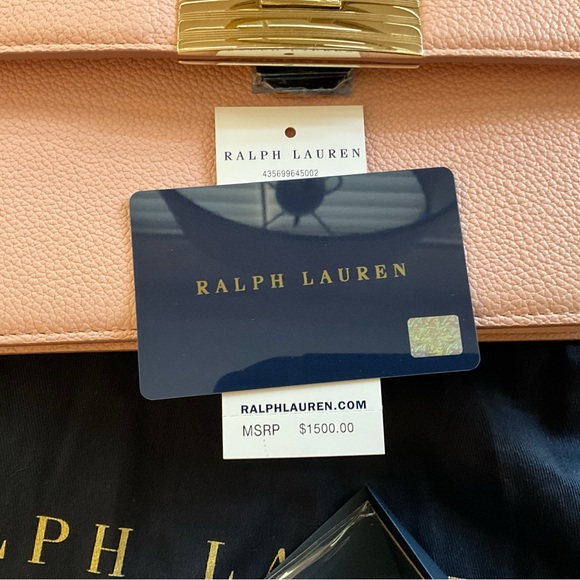 Ralph Lauren Collection Pink Chain Shoulder Bag NWT - Picture 13 of 16